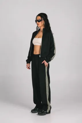 BLACK GEO TRACK JACKET