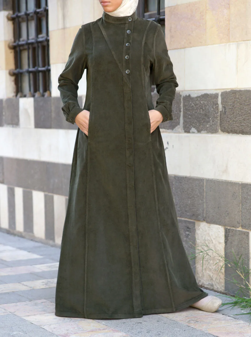 Corduroy Hidaya Coat Jilbab