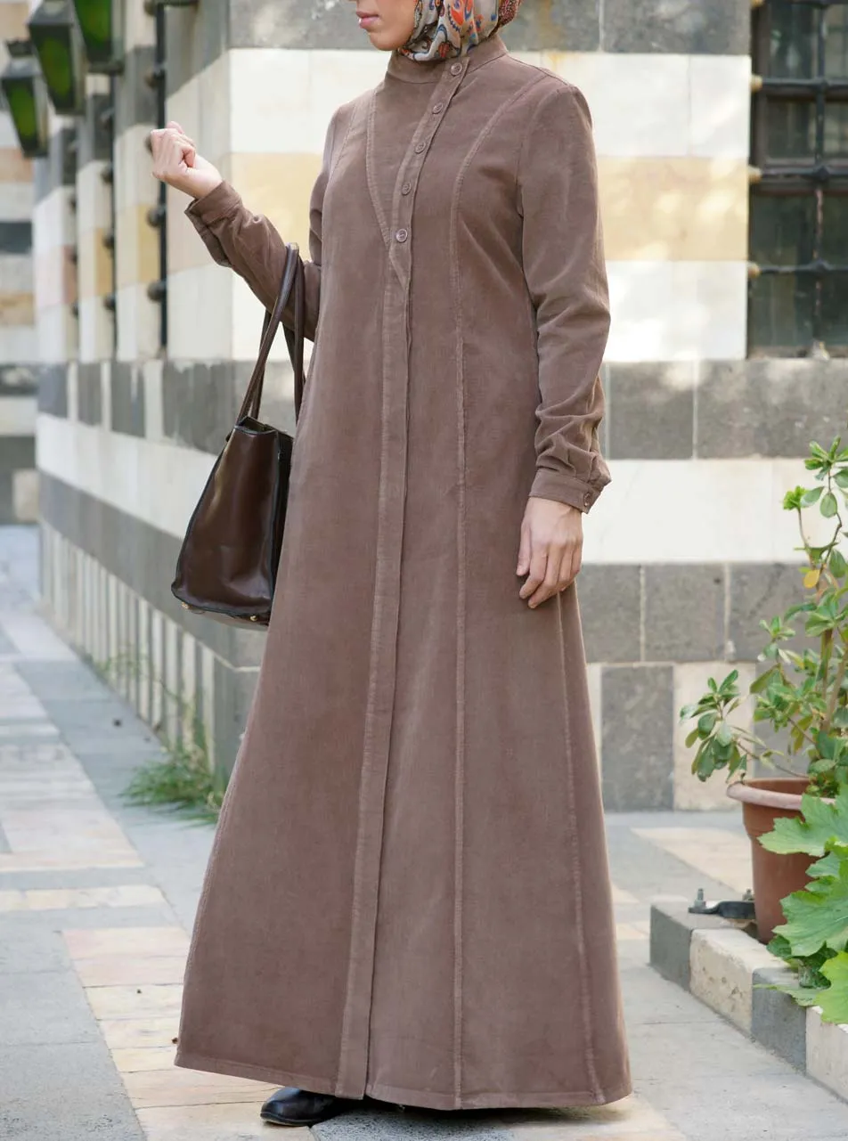 Corduroy Hidaya Coat Jilbab