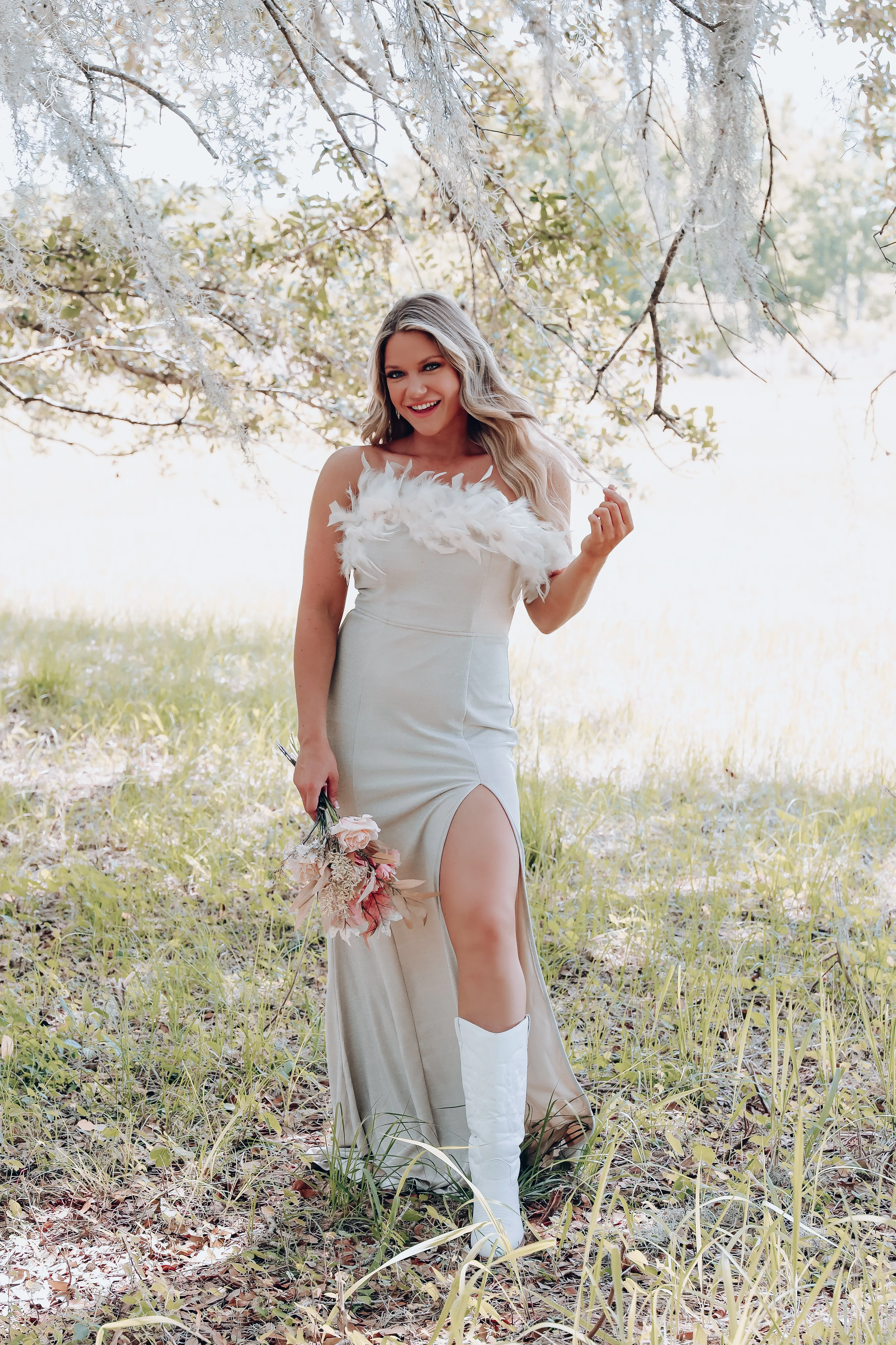 Evening Affair Strapless Bodycon Maxi Dress