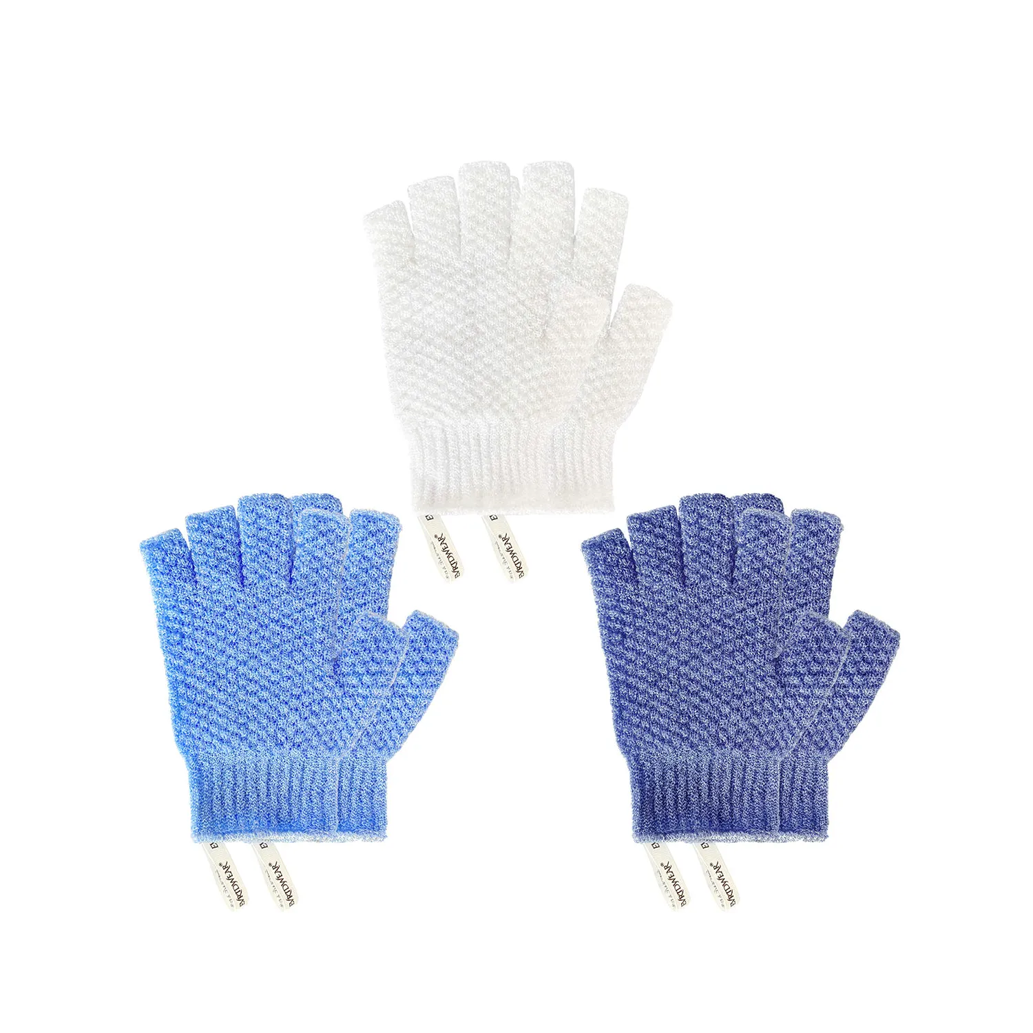 Exfoliating Bath Fingerless Gloves for Shower