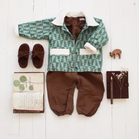 Fin and Vince - Sherpa Jacket (Pine Tree) - Only 6/12