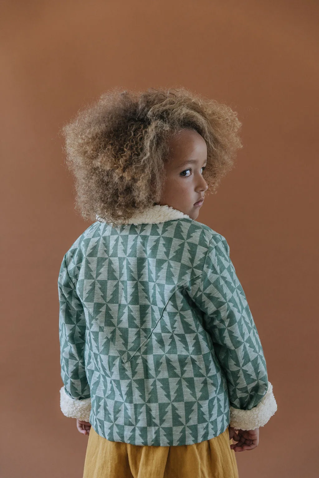 Fin and Vince - Sherpa Jacket (Pine Tree) - Only 6/12