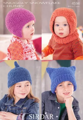 Helmet, Balaclava and Hats in Sirdar Snuggly Snowflake Chunky (4594)
