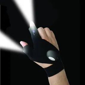Outdoor LED Flashlight Glove, Camping Fishing Accessories, Gifts for Men Dad Husband Him