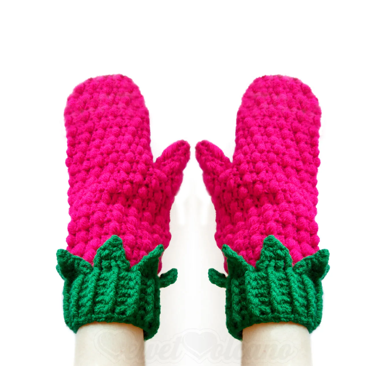 Raspberry Mittens (Custom Colour)