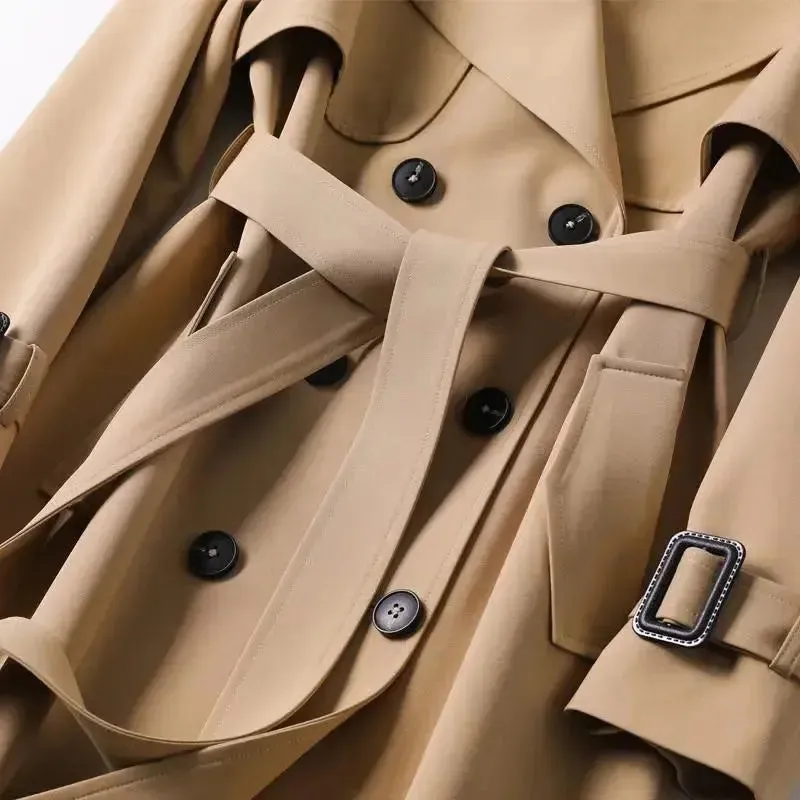 Sophisticated Water-Resistant Trench Coat for All Seasons