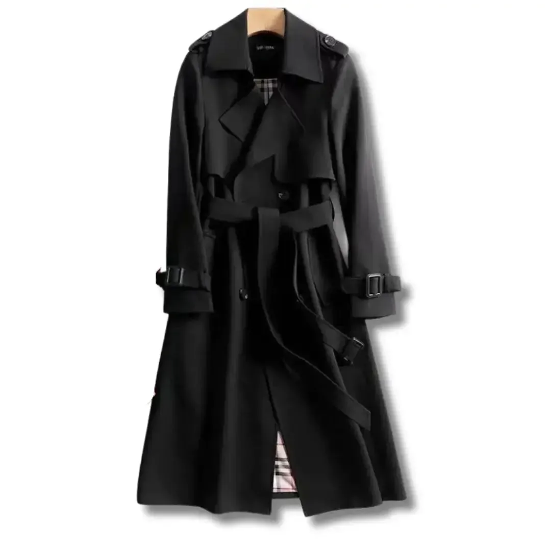 Sophisticated Water-Resistant Trench Coat for All Seasons