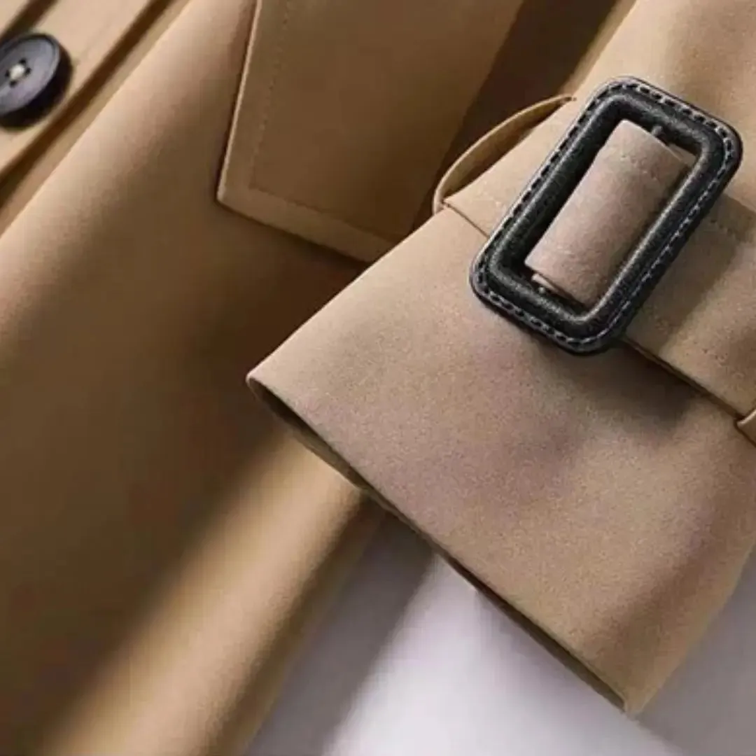 Sophisticated Water-Resistant Trench Coat for All Seasons