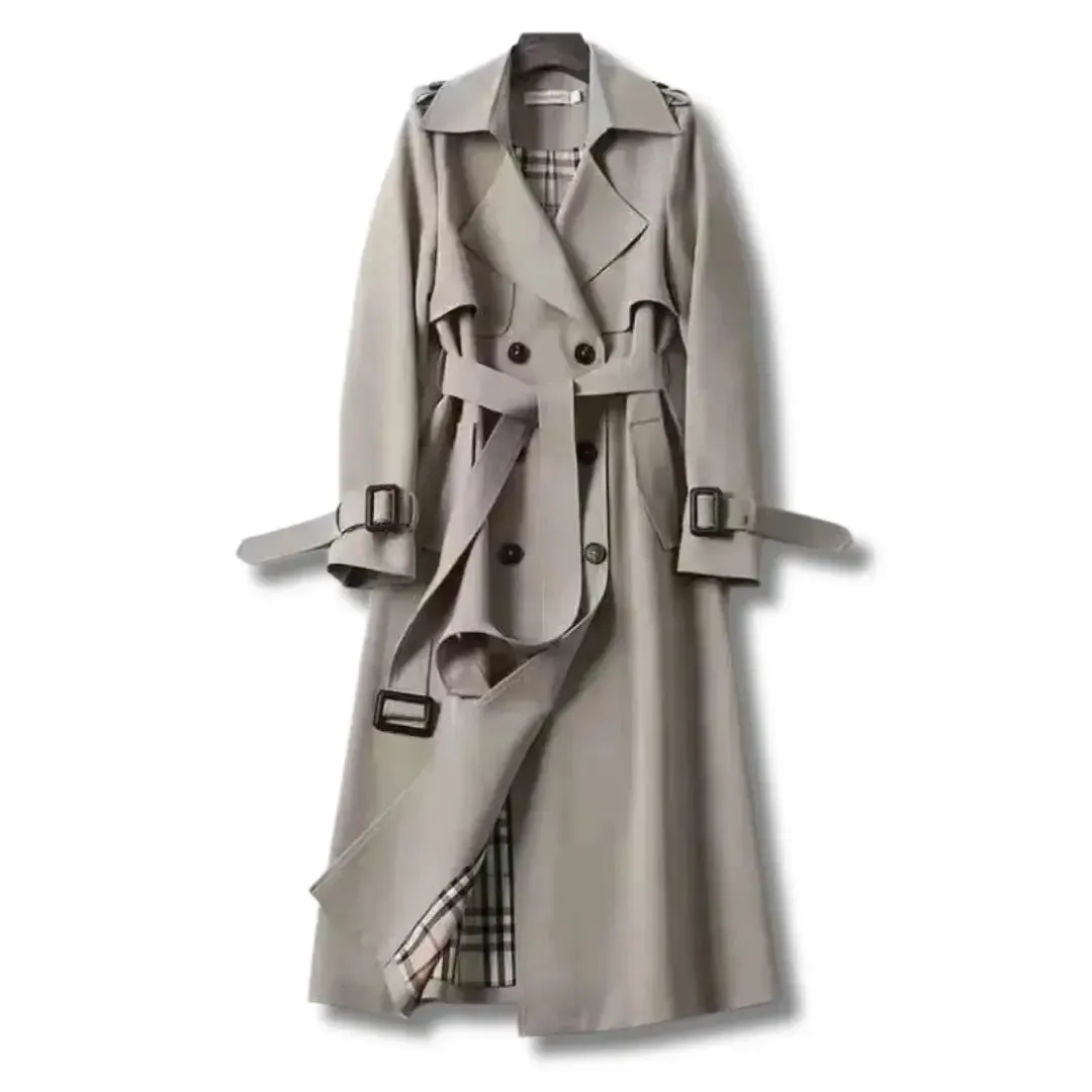Sophisticated Water-Resistant Trench Coat for All Seasons