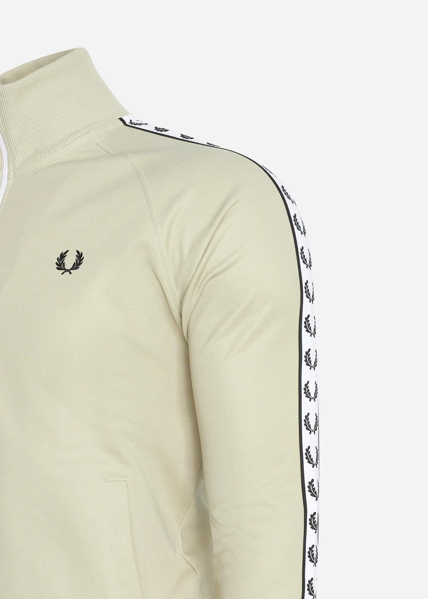 Taped track jacket - light oyster