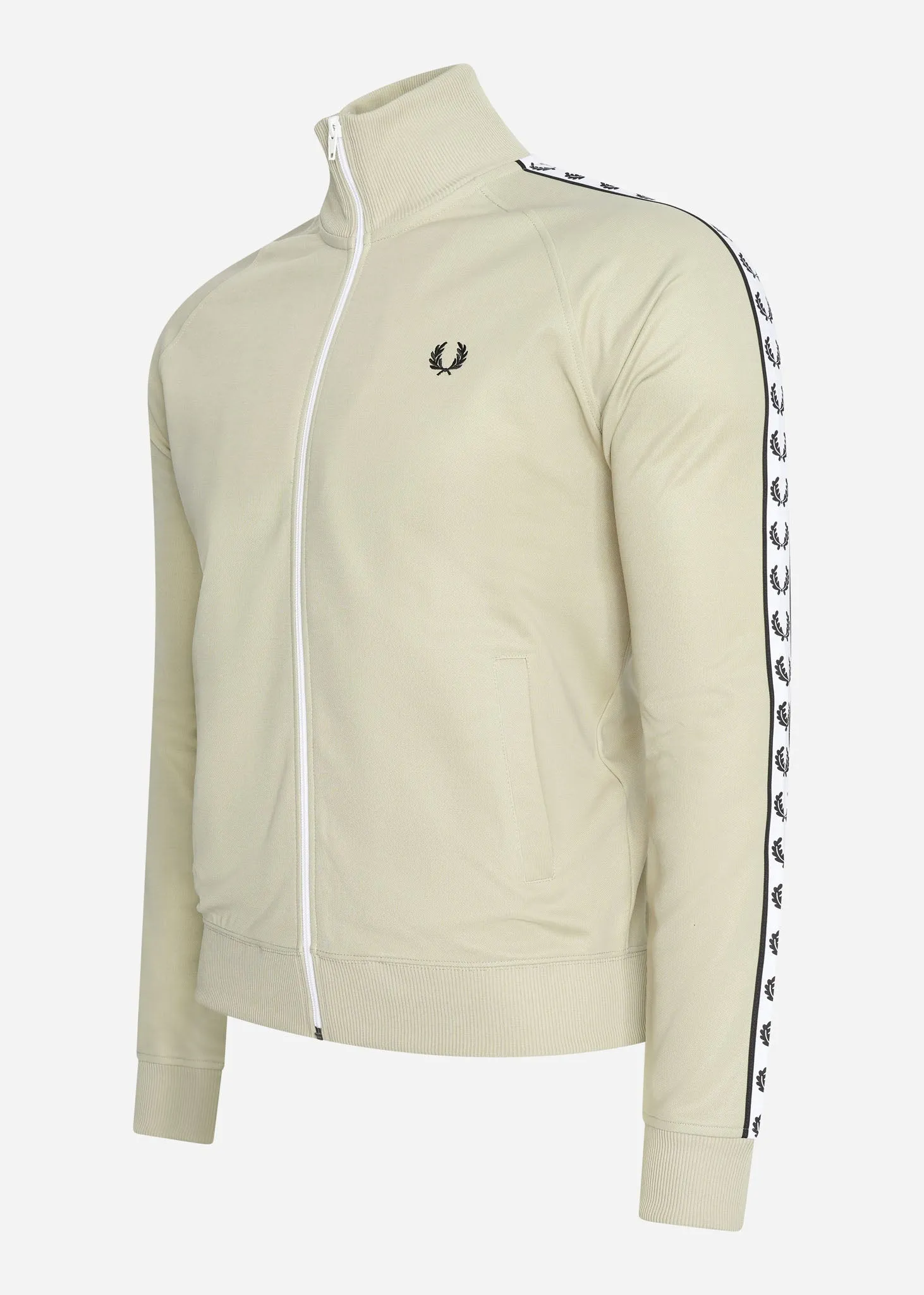 Taped track jacket - light oyster