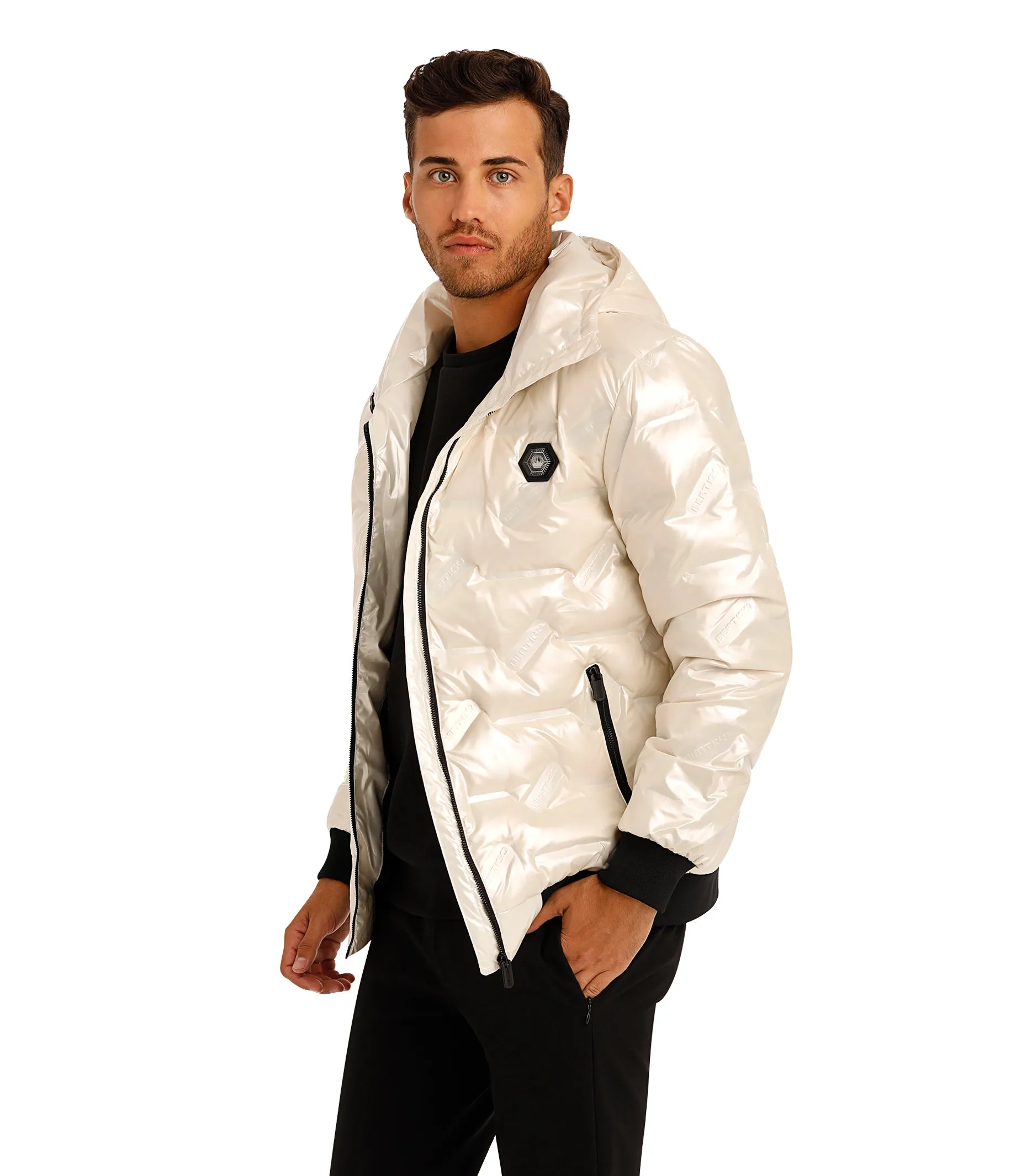 WOLF WHITE DOWN FILLED COAT