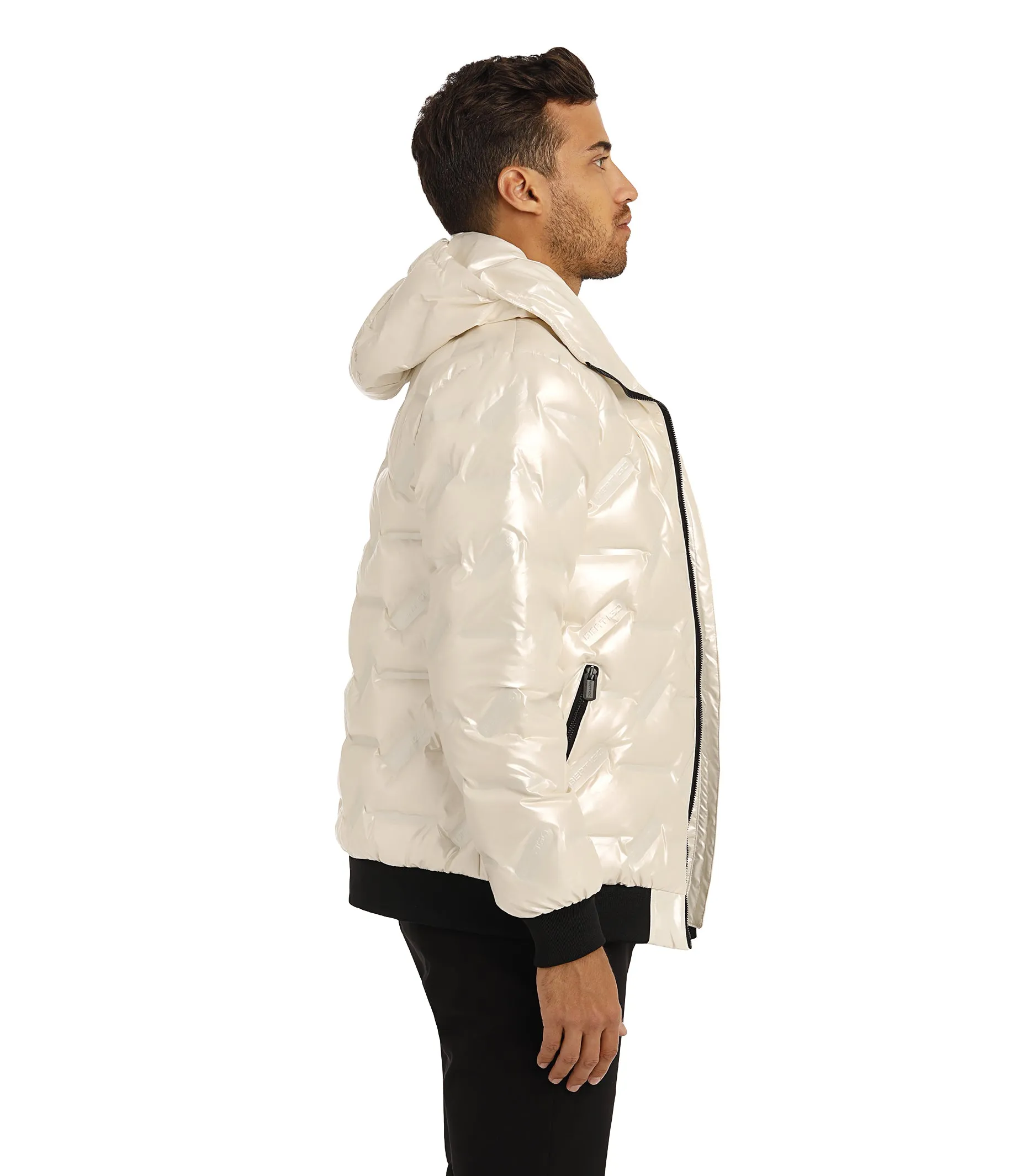 WOLF WHITE DOWN FILLED COAT
